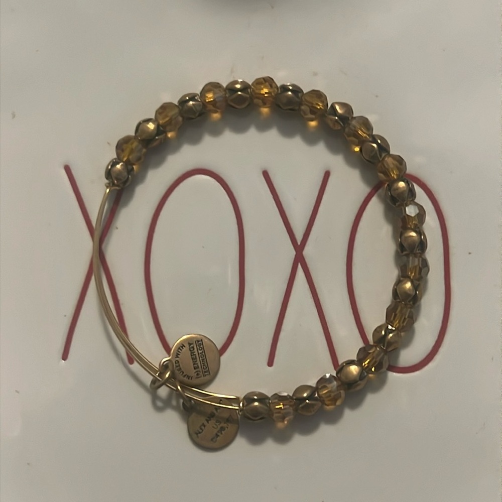 Alex and Ani stacker gold bracelet